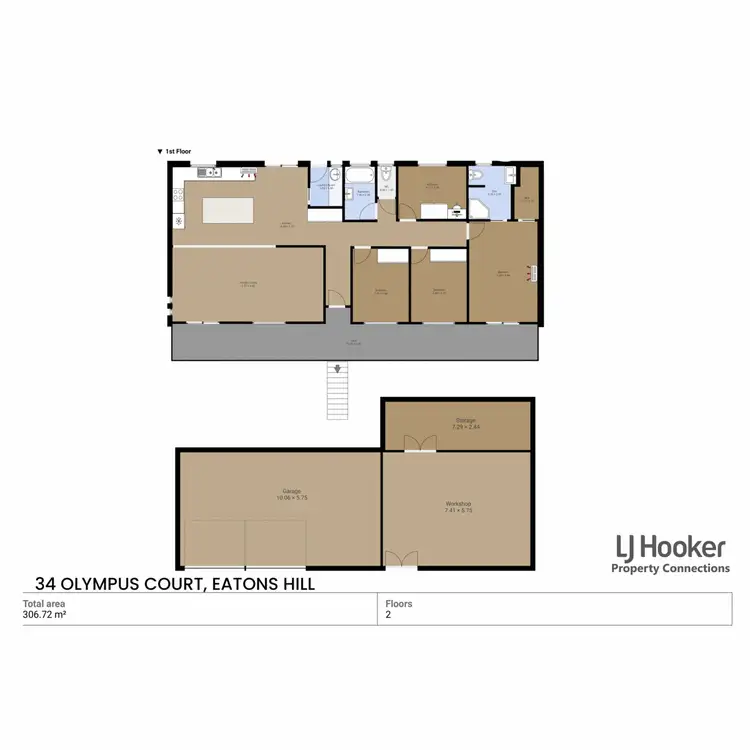 Floorplan of Homely house listing, 34 Olympus Court, Eatons Hill QLD 4037