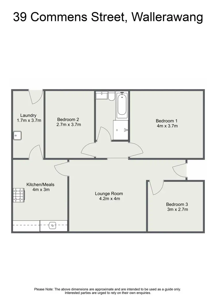 Floorplan of Homely house listing, 39 Commens Street, Wallerawang NSW 2845