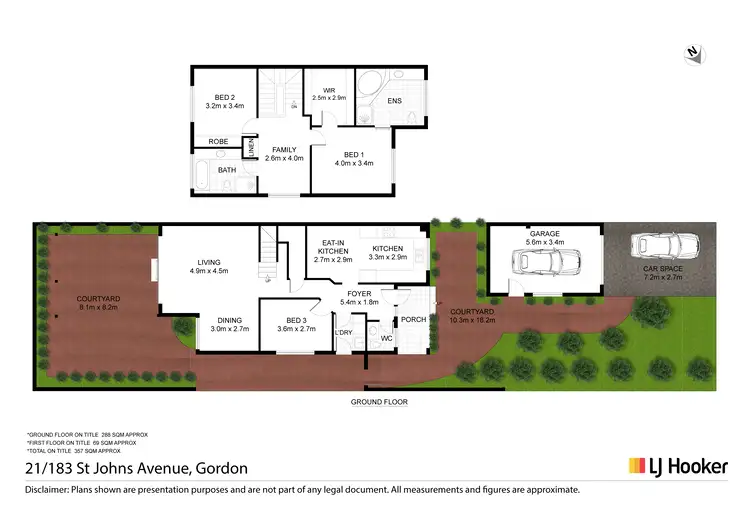 Floorplan of Homely townhouse listing, 21/183 St Johns Avenue, Gordon NSW 2072