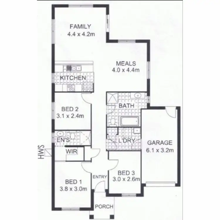 Floorplan of Homely house listing, 86 Gerald Boulevard, Davoren Park SA 5113