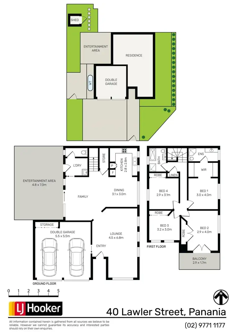 Floorplan of Homely semi-detached listing, 40 Lawler Street, Panania NSW 2213