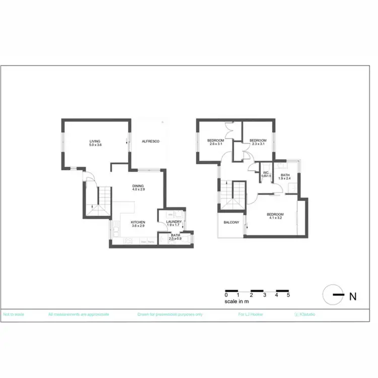 Floorplan of Homely townhouse listing, 2/17 Tuart Street, Yokine WA 6060