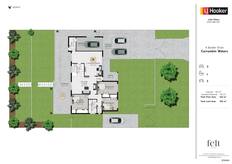 Floorplan of Homely house listing, 4 Border Drive, Currumbin Waters QLD 4223