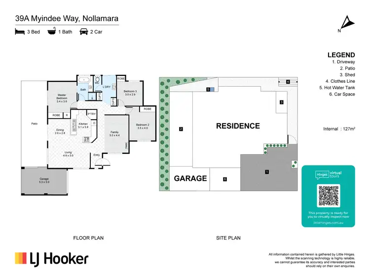 Floorplan of Homely house listing, 39a Myindee Way, Nollamara WA 6061