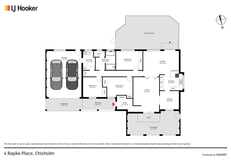 Floorplan of Homely house listing, 4 Rapke Place, Chisholm ACT 2905
