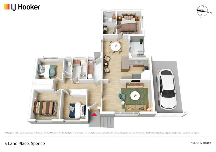 Floorplan of Homely house listing, 4 Lane Place, Spence ACT 2615