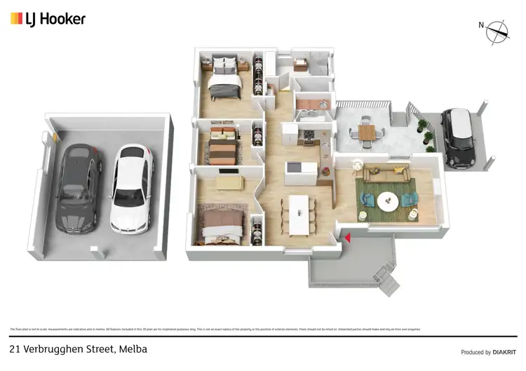 Floorplan of Homely house listing, 21 Verbrugghen Street, Melba ACT 2615