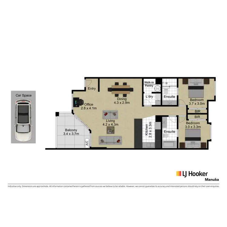 Floorplan of Homely apartment listing, 78/8 Dominion Circuit, Forrest ACT 2603