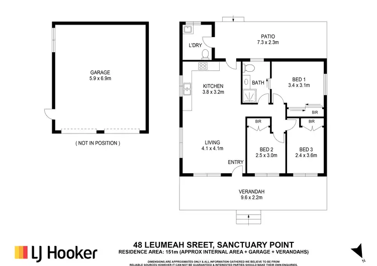 Floorplan of Homely house listing, 48 Leumeah Street, Sanctuary Point NSW 2540