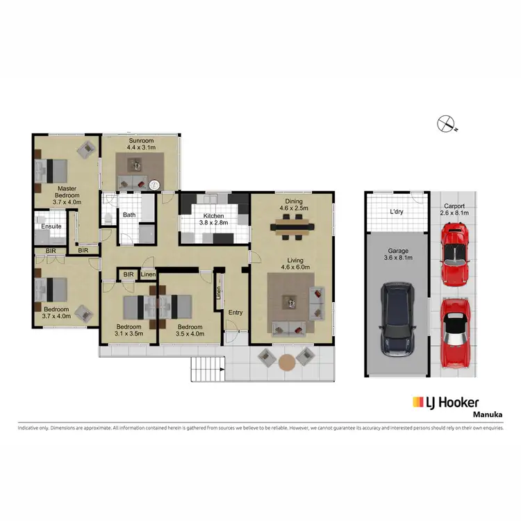 Floorplan of Homely house listing, 124 La Perouse Street, Griffith ACT 2603