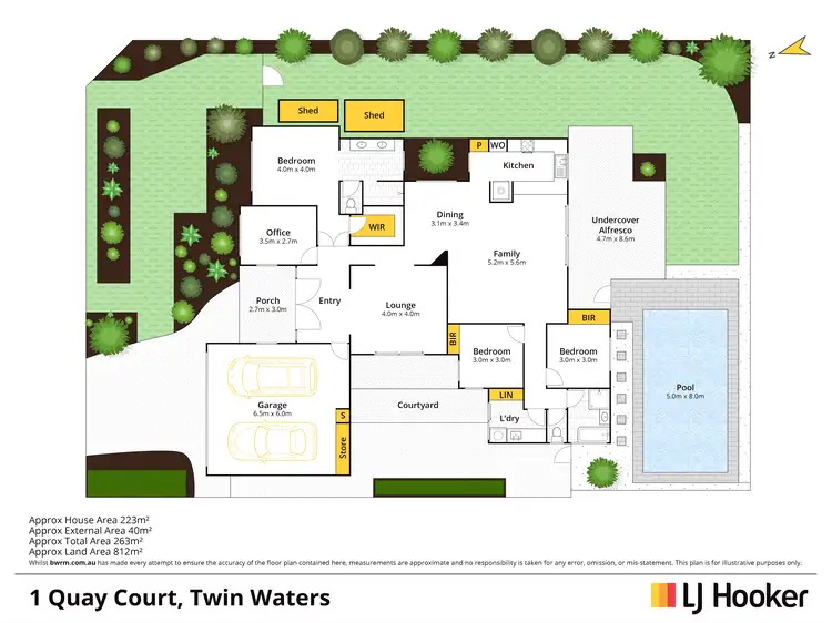Floorplan of Homely house listing, 1 Quay Court, Twin Waters QLD 4564