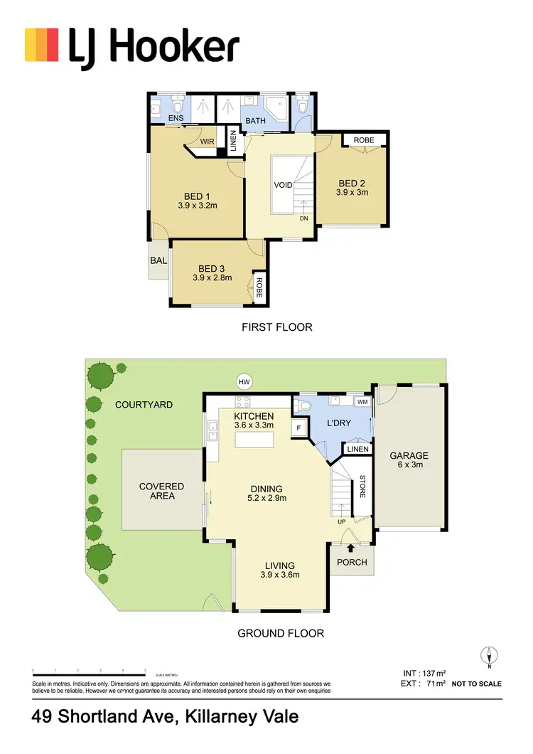 Floorplan of Homely semi-detached listing, 49 Shortland Ave, Killarney Vale NSW 2261