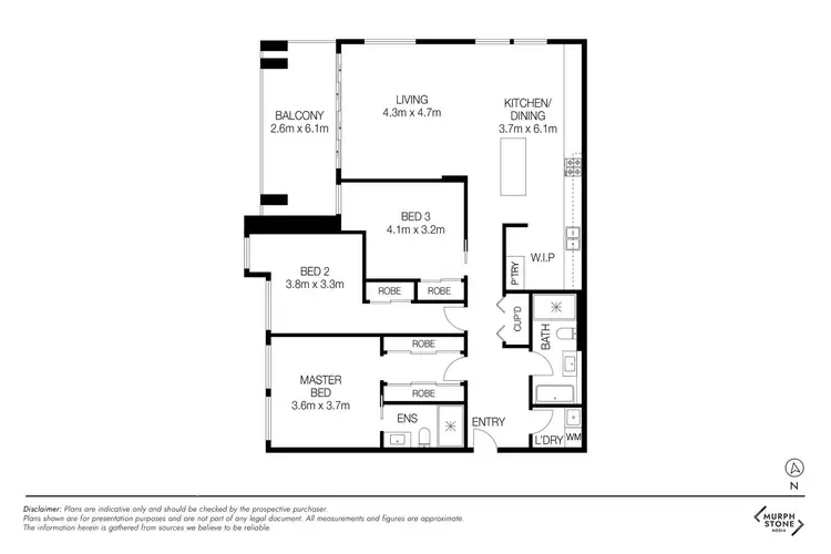 Floorplan of Homely apartment listing, 4/41 Forbes Street, Turner ACT 2612