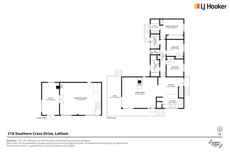 Floorplan of Homely house listing, 218 Southern Cross Drive, Latham ACT 2615