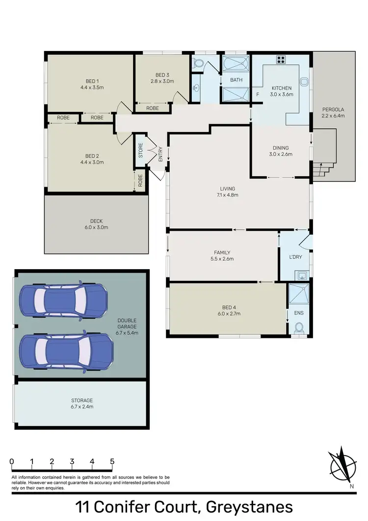Floorplan of Homely house listing, 11 Conifer Court, Greystanes NSW 2145