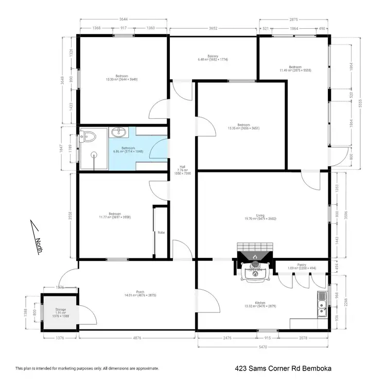 Floorplan of Homely rural property listing, 423 Sams Corner Road, Bemboka NSW 2550