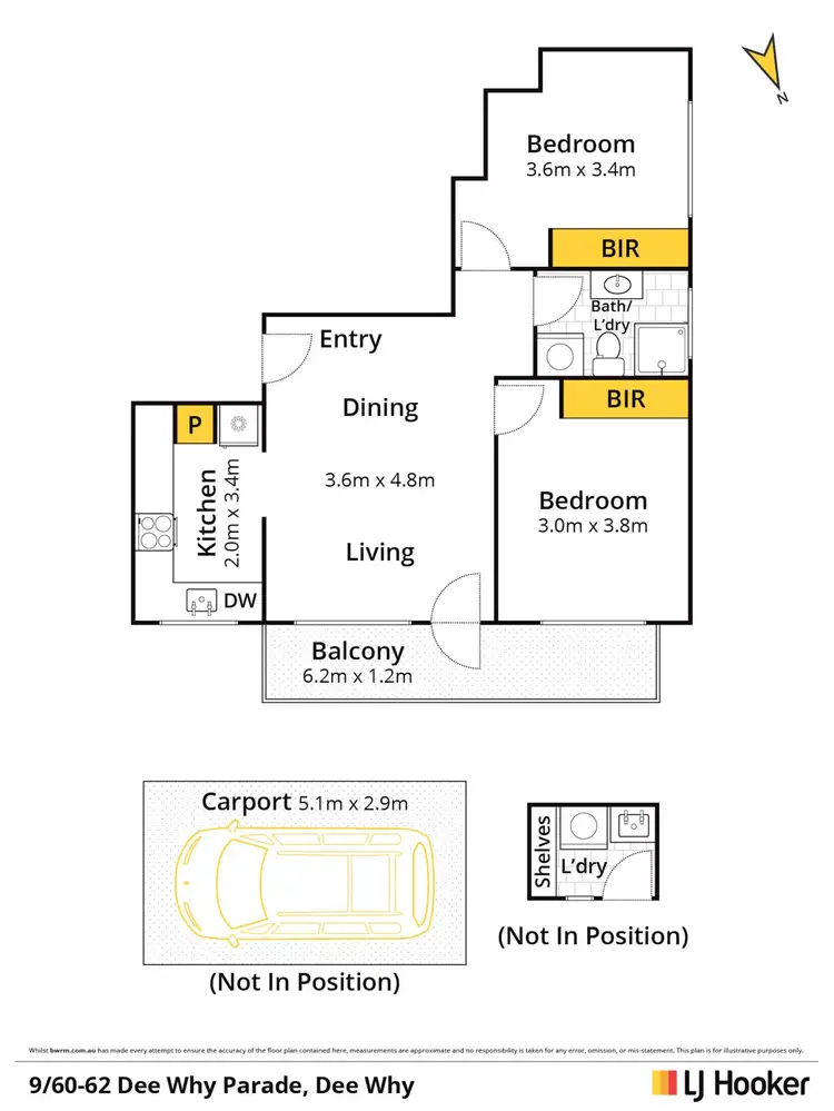 Floorplan of Homely unit listing, 9/60-62 Dee Why Parade, Dee Why NSW 2099
