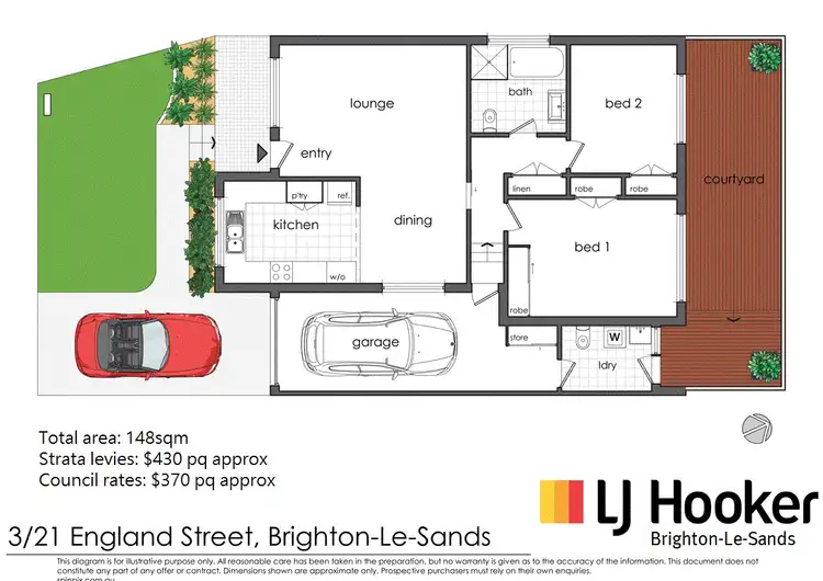 Floorplan of Homely villa listing, 3/21 England Street, Brighton-Le-Sands NSW 2216