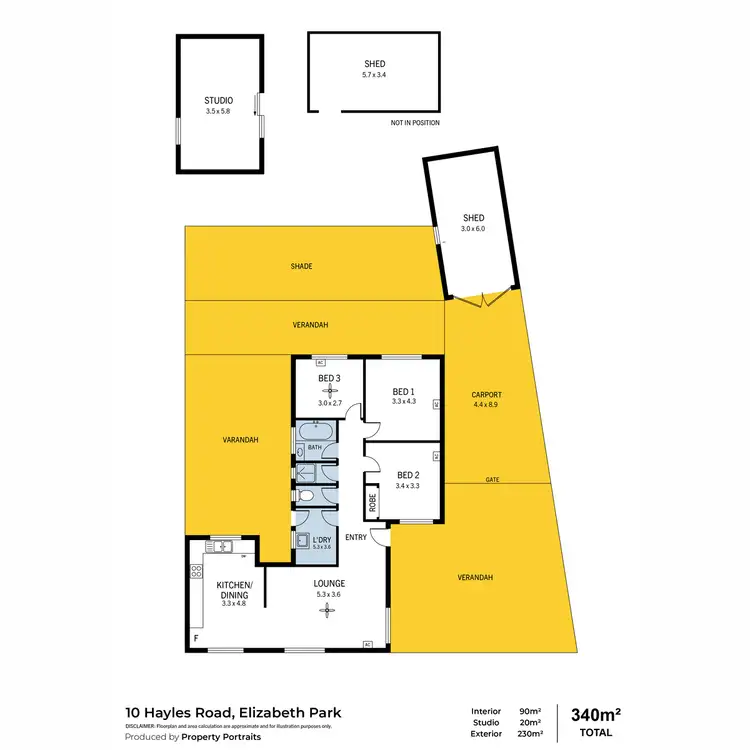 Floorplan of Homely house listing, 10 Hayles Road, Elizabeth Park SA 5113