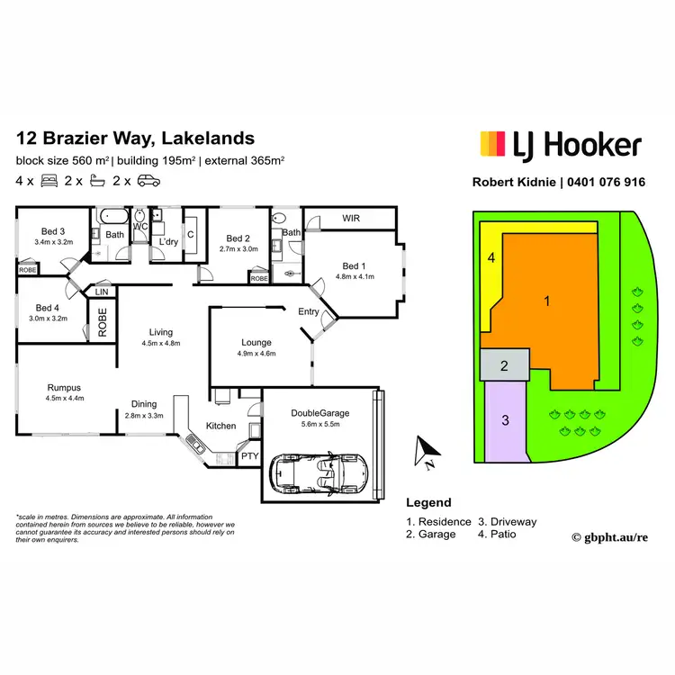 Floorplan of Homely house listing, 12 Brazier Way, Lakelands WA 6180