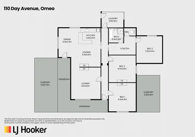Floorplan of Homely house listing, 110 Day Avenue, Omeo VIC 3898