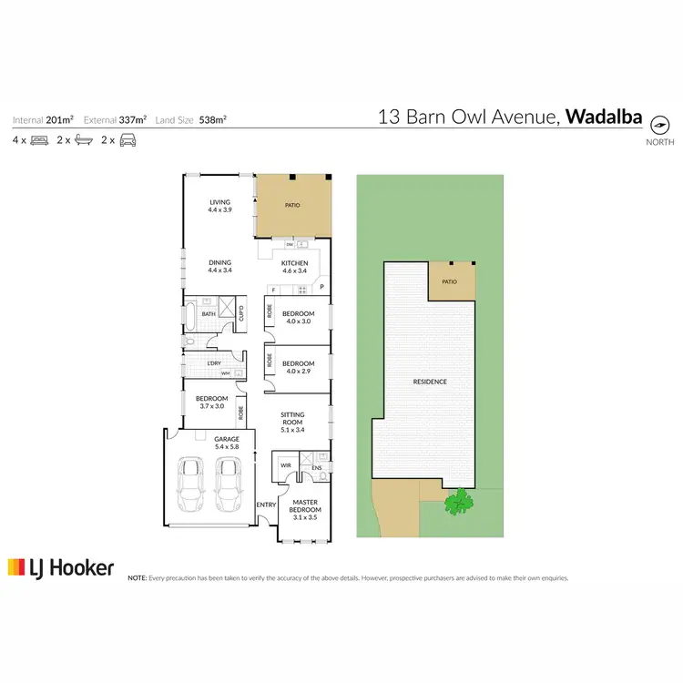 Floorplan of Homely house listing, 13 Barn Owl Avenue, Wadalba NSW 2259