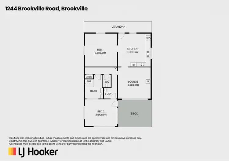 Floorplan of Homely rural property listing, 1244 Brookville Road, Brookville VIC 3896
