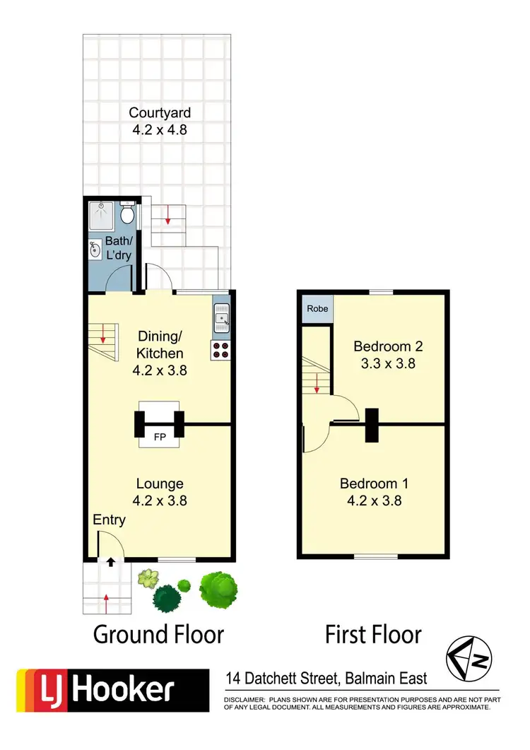 Floorplan of Homely house listing, 14 Datchett Street, Balmain East NSW 2041