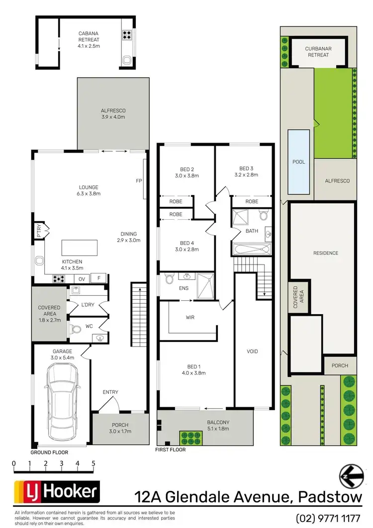 Floorplan of Homely semi-detached listing, 12A Glendale Avenue, Padstow NSW 2211