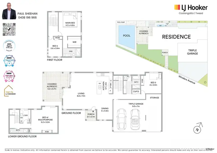 Floorplan of Homely house listing, 1/3 Winders Avenue, Tugun QLD 4224