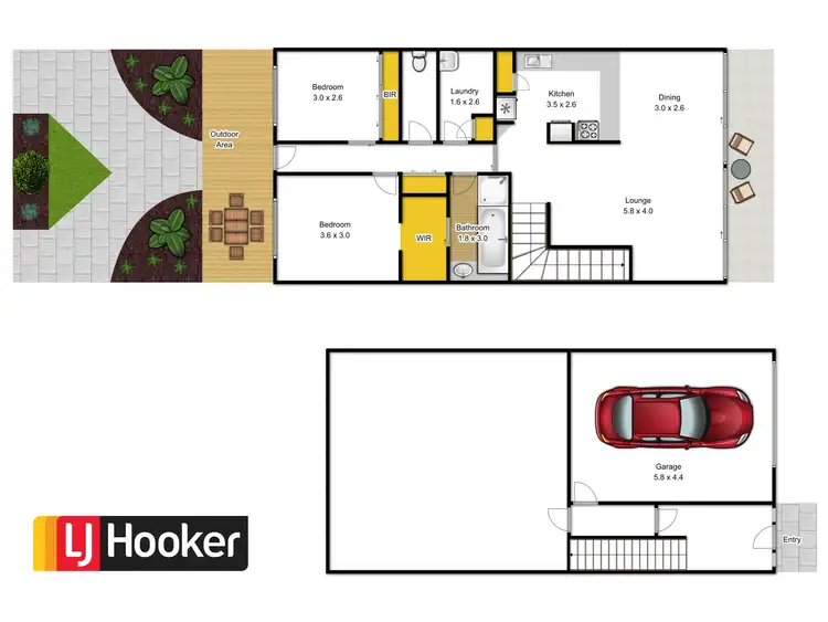 Floorplan of Homely unit listing, Unit 2/1-5 Main Road, Paynesville VIC 3880