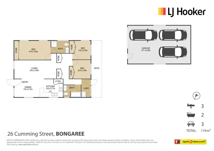 Floorplan of Homely house listing, 26 Cumming Street, Bongaree QLD 4507
