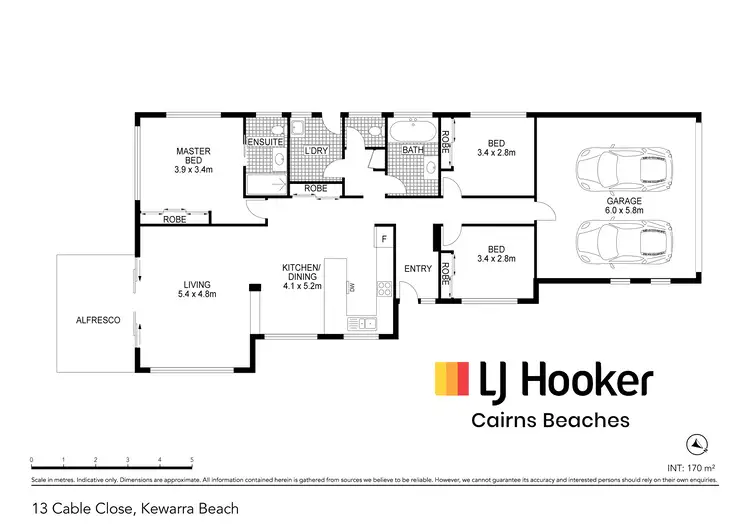 Floorplan of Homely house listing, 13 Cable Close, Kewarra Beach QLD 4879