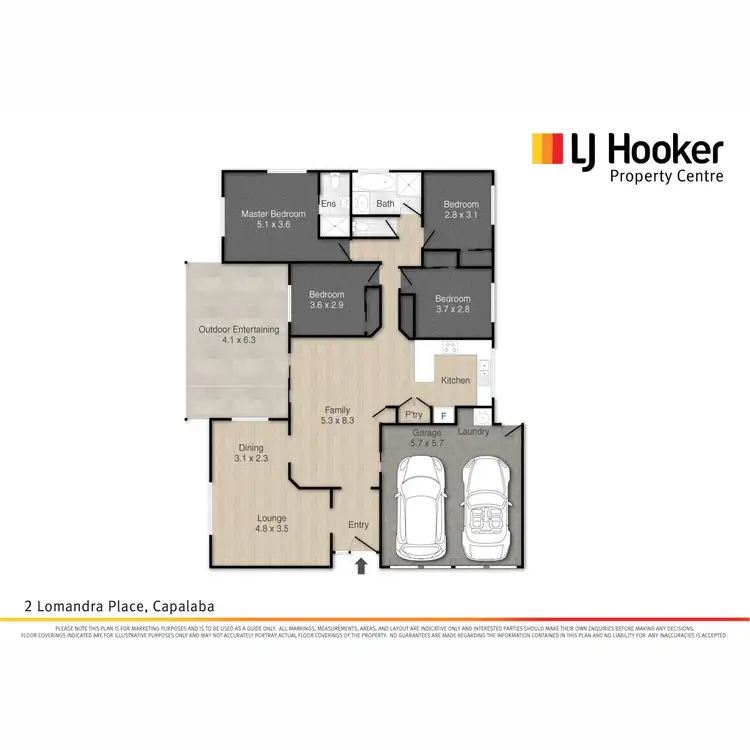 Floorplan of Homely house listing, 2 Lomandra Place, Capalaba QLD 4157