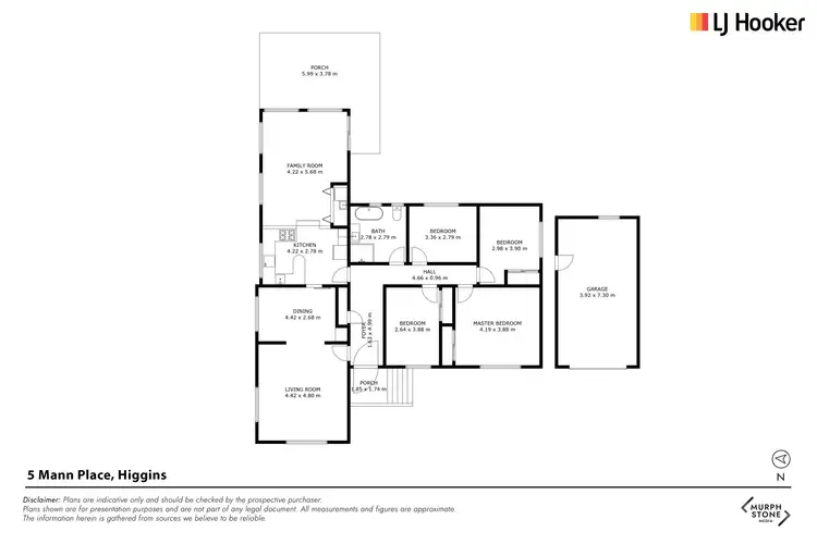Floorplan of Homely house listing, 5 Mann Place, Higgins ACT 2615