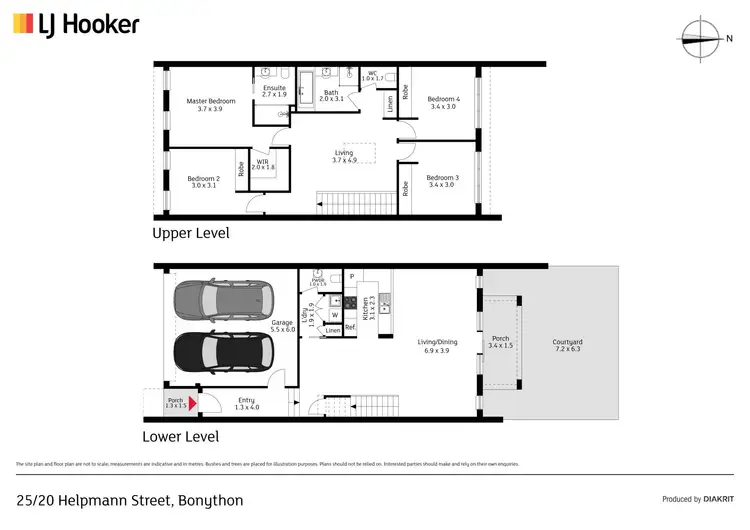 Floorplan of Homely townhouse listing, 25/20 Helpmann Street, Bonython ACT 2905