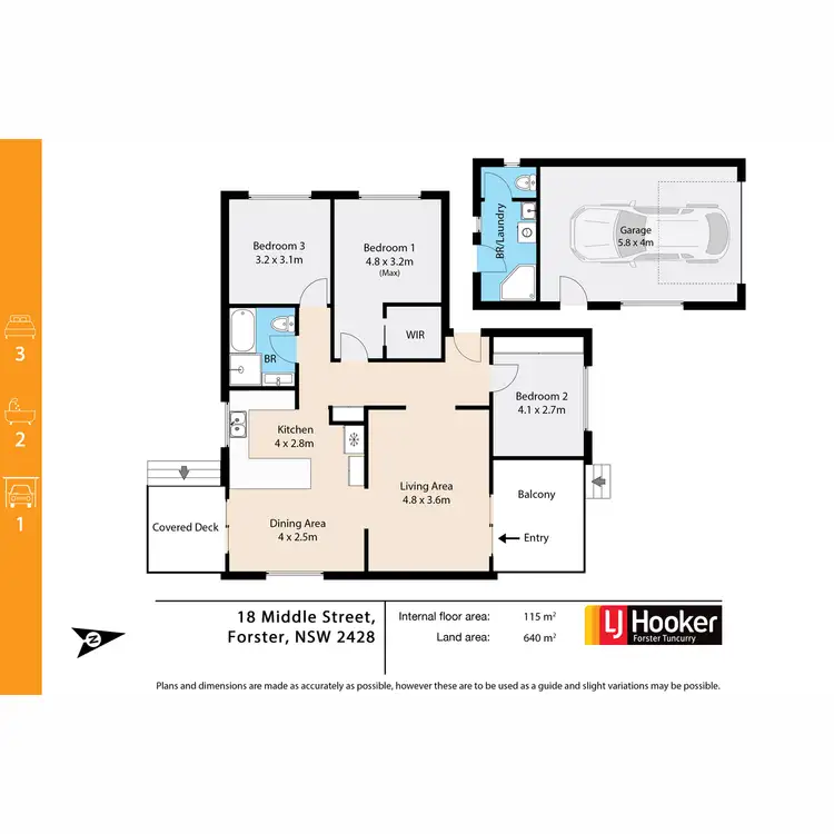 Floorplan of Homely house listing, 18 Middle Street, Forster NSW 2428