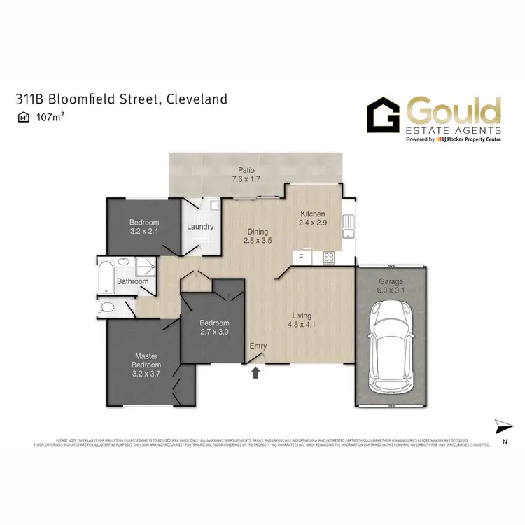 Floorplan of Homely house listing, 311b Bloomfield Street, Cleveland QLD 4163