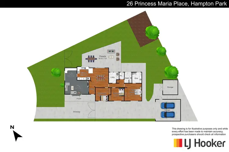 Floorplan of Homely house listing, 26 Princess Maria Place, Hampton Park VIC 3976