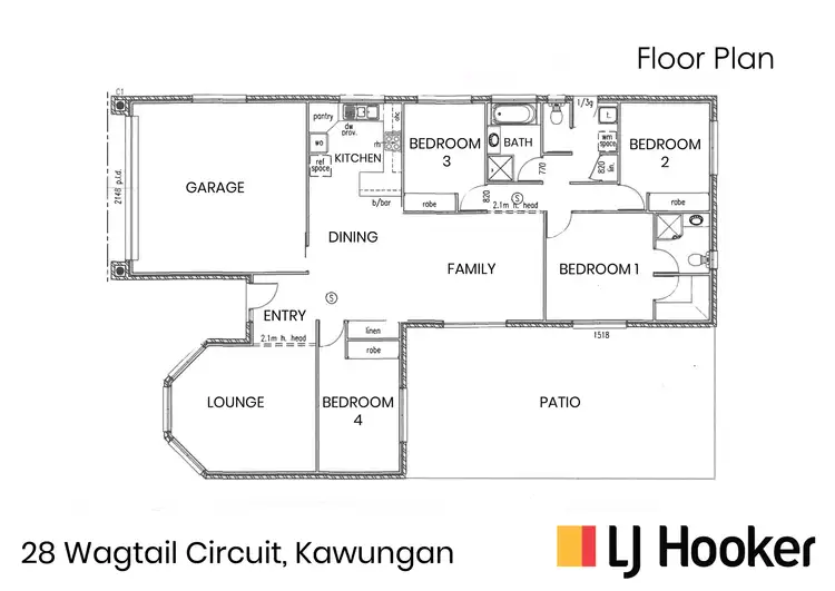 Floorplan of Homely house listing, 28 Wagtail Circuit, Kawungan QLD 4655