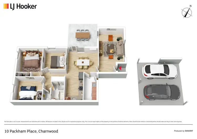 Floorplan of Homely house listing, 10 Packham Place, Charnwood ACT 2615