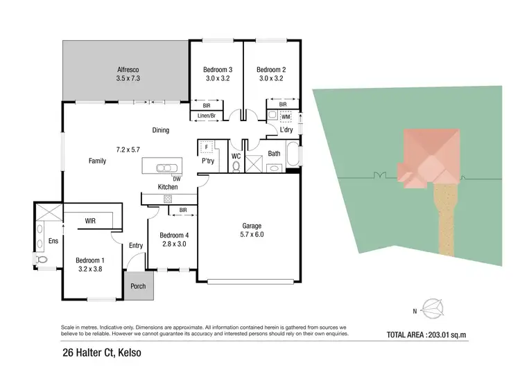 Floorplan of Homely house listing, 26 Halter Court, Kelso QLD 4815