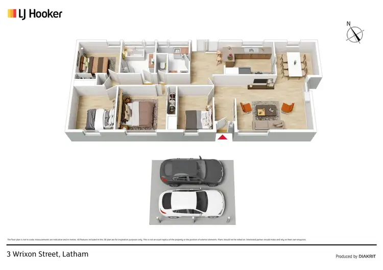 Floorplan of Homely house listing, 3 Wrixon Street, Latham ACT 2615
