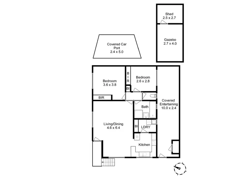 Floorplan of Homely unit listing, Unit 1/3 Anita Place, Glenorchy TAS 7010