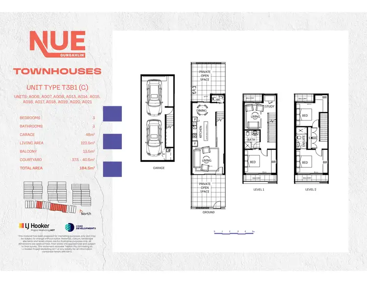 Floorplan of Homely townhouse listing, Nue, Camilleri Way, Gungahlin ACT 2912