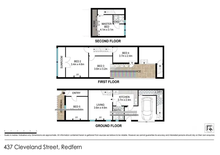 Floorplan of Homely terrace listing, 437 Cleveland Street, Redfern NSW 2016
