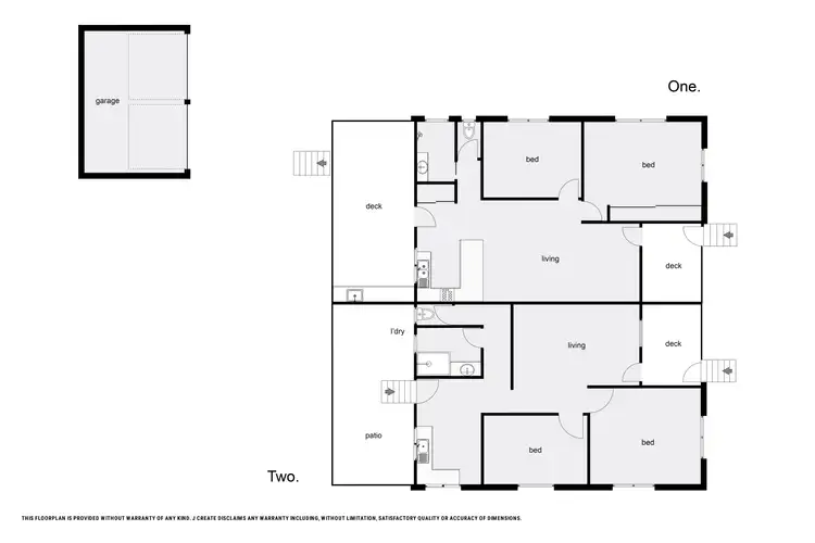 Floorplan of Homely semi-detached listing, 196 Greenslopes Street, Edge Hill QLD 4870