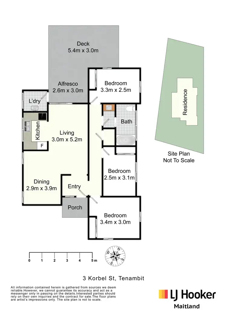 Floorplan of Homely house listing, 3 Korbel Street, Tenambit NSW 2323