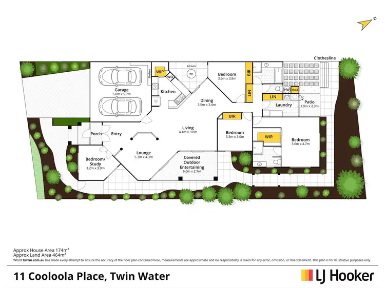 Floorplan of Homely house listing, 11 Cooloola Place, Twin Waters QLD 4564