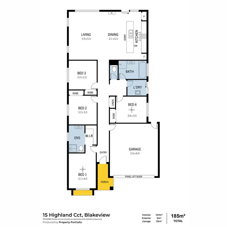 Floorplan of Homely house listing, 15 Highland Circuit, Blakeview SA 5114